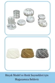 Evene Dekoratif Mumluk Tealight Mumluk Şamdan Mumluk 3 Lü Şamdan Model 40 - 6
