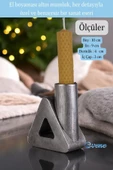 Evene Mumluk Şamdan Ince Mum Uyumlu Gümüş Eskitme Renk Model 8 - 2