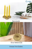 Evene Dekoratif Mumluk Tealight Mumluk Şamdan Mumluk 3 Lü Şamdan Model 33 - 5