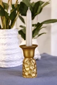 Fonnava Şamdan Mumluk Dekoratif Mumluk Tealight Mumluk Altın Renk Model 44 thumbnail 1