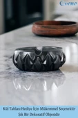 Evene Küllük Siyah Kül Tablası Dekoratif Küllük 2 Adet Model 3 thumbnail 3