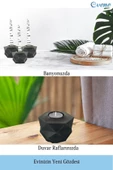Evene Dekoratif Mumluk Tealight Mumluk Şamdan Mumluk 3 Lü Şamdan Model 42 thumbnail 5