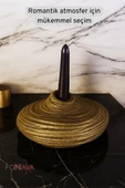 Fonnava Şamdan Mumluk Dekoratif Mumluk Tealight Mumluk Altın Eskitme Renk Model 42 thumbnail 3