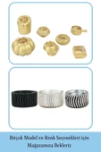 Evene Dekoratif Mumluk Tealight Mumluk Şamdan Mumluk 3 Lü Şamdan Model 26 - 6