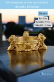 Evene Küllük Altın Kül Tablası Dekoratif Küllük Model 7 thumbnail 2
