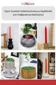 Fonnava Şamdan Mumluk Dekoratif Mumluk Tealight Mumluk Altın Renk Model 11 - 7