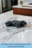 Evene Küllük Siyah Kül Tablası Dekoratif Küllük 4 Adet Model 6 thumbnail 3