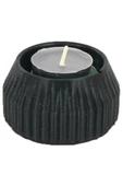 Stein Kohle Şamdanlık Dekoratif Şamdan Mumluk Tealight Mumluk Model 38 - 1