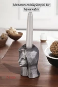 Fonnava Şamdan Mumluk Dekoratif Mumluk Tealight Mumluk Gümüş Eskitme Renk Model 11 thumbnail 2