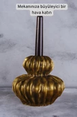 Fonnava Şamdan Mumluk Dekoratif Mumluk Tealight Mumluk Altın Eskitme Renk Model 19 thumbnail 2