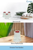 Evene Dekoratif Mumluk Tealight Mumluk Şamdan Mumluk 3 Lü Şamdan Model 39 - 5