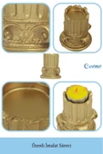 Evene Dekoratif Mumluk Tealight Mumluk Şamdan Mumluk 3 Lü Şamdan Model 39 thumbnail 7