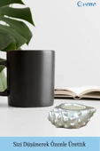 Evene Gümüş Mumluk Şamdan Tealight Mum Uyumlu Deniz Kabuğu Model thumbnail 5