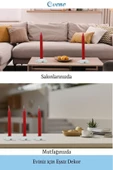 Evene Beyaz Mumluk Şamdan Tealight Ve Ince Mum Uyumlu Kaplumbağa Model - 3