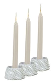Evene Dekoratif Mumluk Tealight Mumluk Şamdan Mumluk 3 Lü Şamdan Model 40 - 1