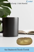 Evene Dekoratif Mumluk Tealight Mumluk Şamdan Mumluk 3 Lü Şamdan Model 33 - 3
