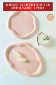 tambana Pembe Sunumluk Takı Tabağı Dekoratif Tepsi Obje Seti 2 Parça Model 1002 thumbnail 3