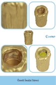Evene Altın Mumluk Şamdan Tealight Mum Uyumlu Büyük Erimiş Mum Model thumbnail 7