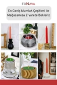 Fonnava Şamdan Mumluk Dekoratif Mumluk Tealight Mumluk Gümüş Eskitme Renk Model 11 thumbnail 8