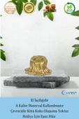 Evene Altın Mumluk Şamdan Tealight Mum Uyumlu Küçük Erimiş Mum Model - 8