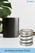 Evene Dekoratif Mumluk Tealight Mumluk Şamdan Mumluk 3 Lü Şamdan Model 27 - 3