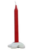 Evene Beyaz Mumluk Şamdan Tealight Ve Ince Mum Uyumlu Kaplumbağa Model - 1