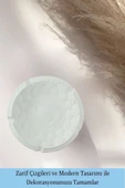 Evene Küllük Beyaz Renk Kül Tablası Dekoratif Küllük Istiridye Model thumbnail 4