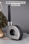 Fonnava Şamdan Mumluk Dekoratif Mumluk Tealight Mumluk Gümüş Eskitme Renk Model 9 thumbnail 2