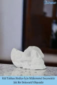 Evene Küllük Beyaz Kül Tablası Dekoratif Küllük 4 Adet Model 8 thumbnail 3