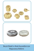 Evene Dekoratif Mumluk Tealight Mumluk Şamdan Mumluk 3 Lü Şamdan Model 33 - 6