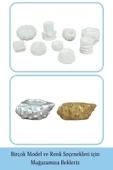 Evene Beyaz Mumluk Şamdan Tealight Mum Uyumlu Deniz Kabuğu Model - 6