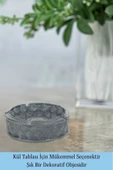 Evene Küllük Siyah Renk Kül Tablası Dekoratif Küllük Istiridye Model thumbnail 3