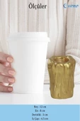 Evene Altın Mumluk Şamdan Tealight Mum Uyumlu Büyük Erimiş Mum Model thumbnail 2