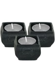 Evene Dekoratif Mumluk Tealight Mumluk Şamdan Mumluk 3 Lü Şamdan Model 28 - 1