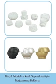 Evene Beyaz Mumluk Şamdan Tealight Ve Ince Mum Uyumlu Kesik Model - 6