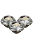 Evene Dekoratif Mumluk Tealight Mumluk Şamdan Mumluk 3 Lü Şamdan Model 37 - 1