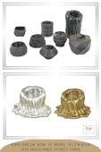Stein Kohle Şamdanlık Dekoratif Şamdan Mumluk Tealight Mumluk Model 31 - 5