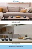 Evene Dekoratif Mumluk Tealight Mumluk Şamdan Mumluk 3 Lü Şamdan Model 28 - 4