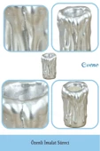 Evene Gümüş Mumluk Şamdan Tealight Mum Uyumlu Büyük Erimiş Mum Model - 7