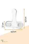 Viselia Beyaz Pencere Emniyet Kilidi Çocuk Hırsız Kilidi Çekmeli Pvc 7 Adet thumbnail 2