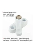 Evene Beyaz Pencere Kilidi 4 Adet Düğmeli Çocuk Güvenlik Emniyet Hırsız Pimapen Pvc Kapı Bebek Kilidi thumbnail 2