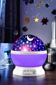 Star Master Masa Lambası Gökyüzü Projeksiyon Gece Lambası Yıldızlı Gece Lambası Mor - 1