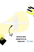 Evene Pimapen Kapı Kilidi Pimapen Pencere Kilidi Pencere Emniyet Kilidi Mandallı Kilit 6 Adet Beyaz thumbnail 5