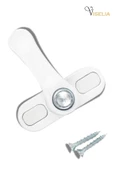 Viselia Pimapen Kilidi Pvc Emniyet Kilidi Güvenlik Kilit Düğmeli Pencere Kilit - 1