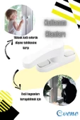 Evene Pencere Emniyet Kilidi Beyaz Çocuk Hırsız Kilidi Çekmeli Pvc 2 Adet thumbnail 8