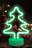 Viselia Neon Led Neon Lamba Çam Ağaç Neon Işık Gece Lamba Masa Lamba - 1