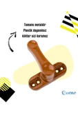 Evene Açık Kahverengi Pencere Emniyet Kilidi 8 Adet Çocuk Hırsız Kilidi Çekmeli Metal Kilit thumbnail 8