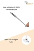Viselia Açık Kahve Pencere Kilidi 6 Adet Halatlı Çocuk Güvenlik Emniyet Hırsız Kapı Bebek Kilidi - 6