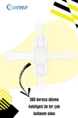 Evene Beyaz Pencere Emniyet Kilidi Çocuk Hırsız Kilidi Çekmeli Pvc 4 Adet thumbnail 5