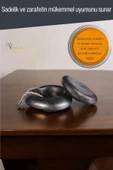 Viselia Takı Kutusu Takı Organizer Kapaklı Kutu Takı Düzenleyici Gümüş Eskitme Renk Model 2 - 6